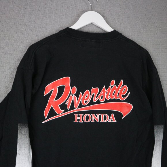 Honda HRC Riverside Racing Longsleeve Vintage Graphic Longsleeve Mens Large - Picture 8 of 8